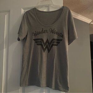 Gray Wonder Woman Graphic Tee
